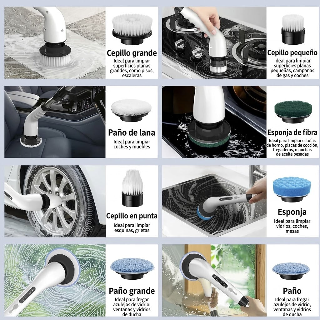 Limpiador Eléctrico Multiusos 9 En 1